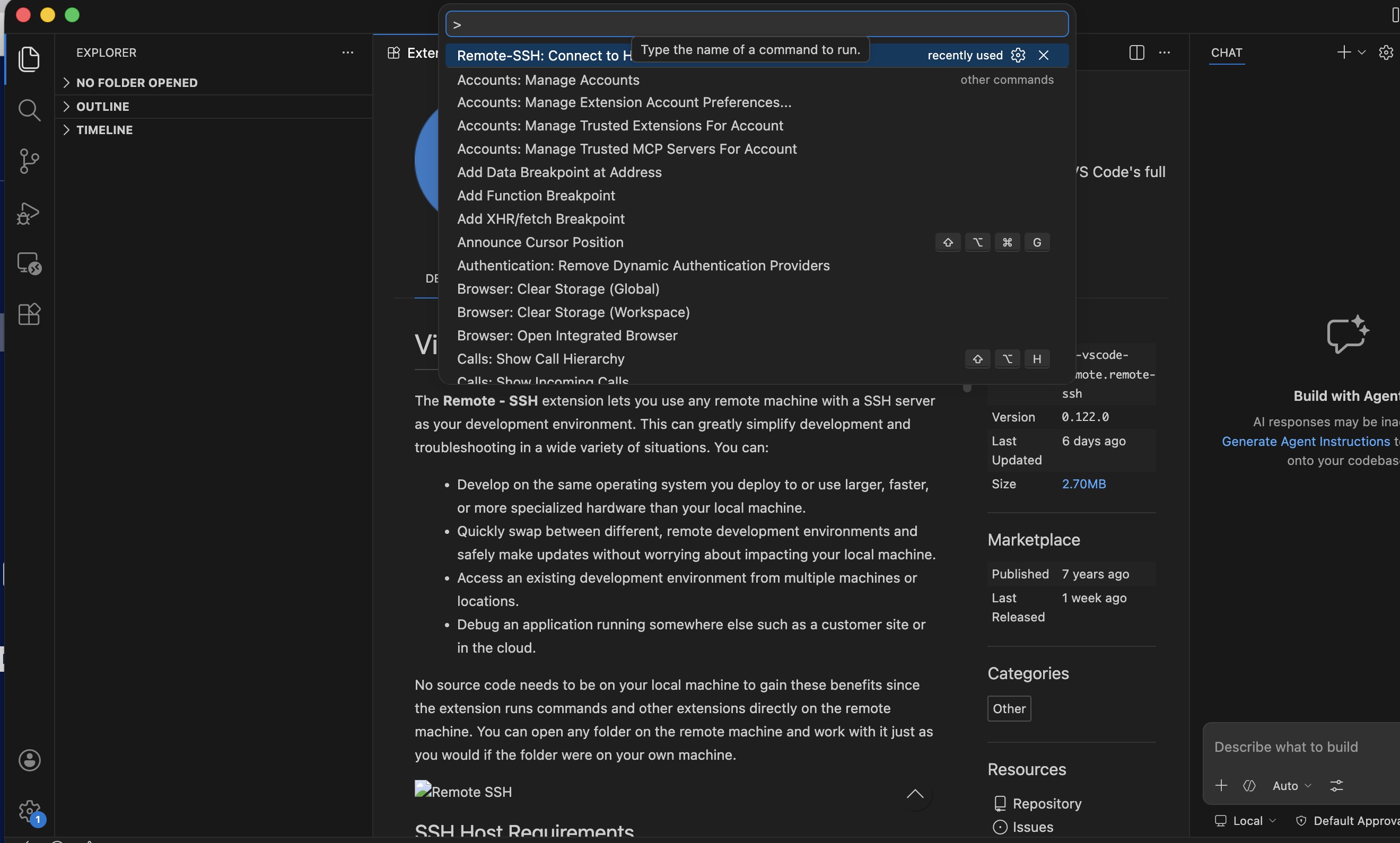 Подключение к серверу через VS Code